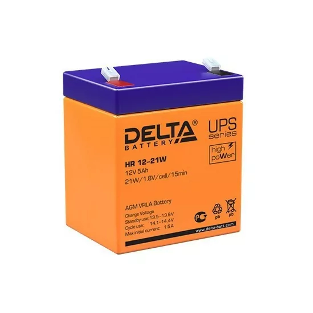 Аккумуляторные батареи Delta HR 12-21 W
