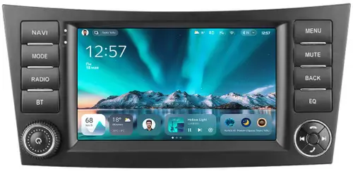 Магнитола для Mercedes-Benz E W211 2002-2010, CLS C219 - Teyes CC4 монитор 7" QLED на Android 14, Быстрейшая, Snapdragon 680, DSP, CarPlay, 4G SIM-слот