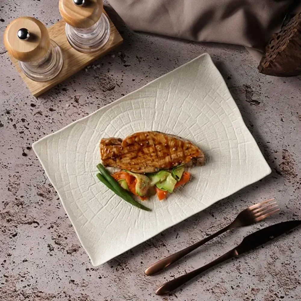 Блюдо прямоугольное 28,5*19,5 см h2 см Elephant Ivory P.L. Proff Cuisine [4]