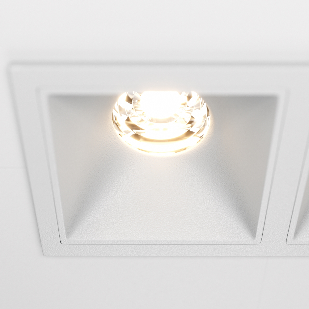 Встраиваемый светодиодный светильник Maytoni Alfa LED DL043-02-10W3K-SQ-W