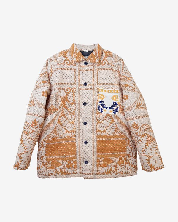 Куртка с Вышивкой на Маленьком Кармане / Petrol Jacket оранжевая - фото 1
