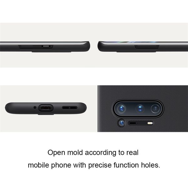 Пластиковый чехол-бампер Nillkin Super Frosted Shield для One Plus 8 Pro (зеленый)