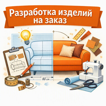 Разработка. Ваша нестандартная заявка по реализации мягкой мебели
