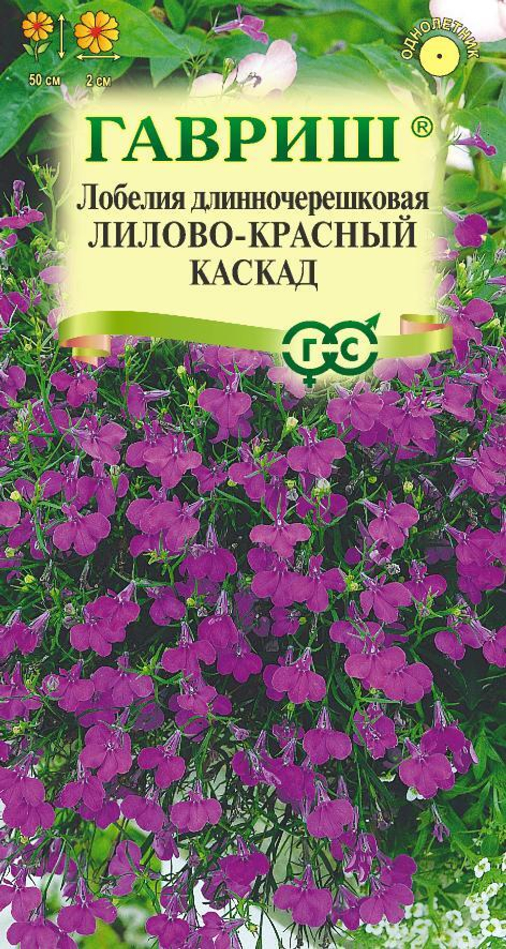 Лобелия ампельная Лилово-красный каскад  0,01гр Гавриш
