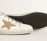 Кеды Golden Goose 'Superstar' Мужские Super-Star sneakers with tobacco-colored nubuck star and brown suede heel tab