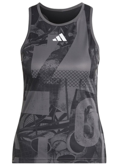 Женский топ теннисный Adidas Club Graphic Tank - серый