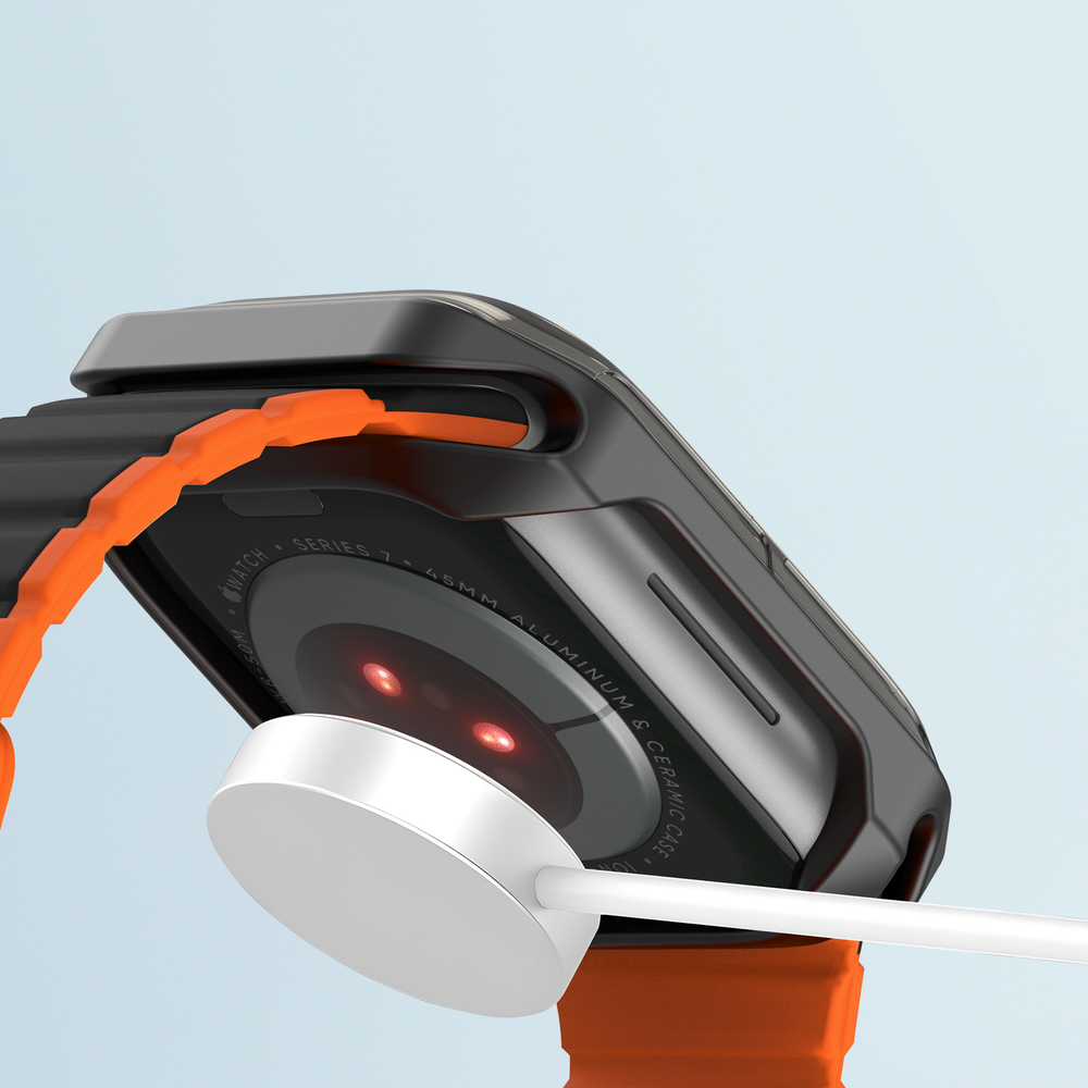 Чехол-бампер тонированный с черными вставками от Dux Ducis для часов Apple Watch 42 мм на модели 10 серии, серия Tamo Series Case