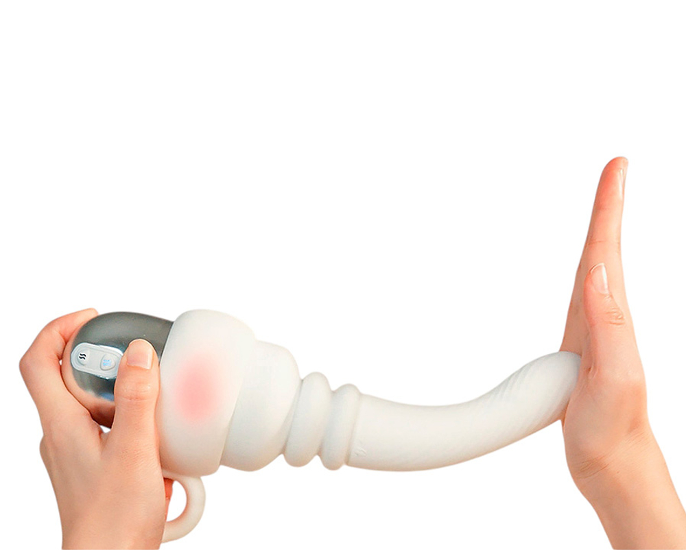 Портативная секс-машина 24,7см с управлением через приложение BeYourLover Release Moji Thrusting Dildo Machine VP757A