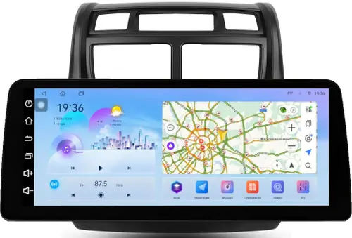 Магнитола для KIA Sportage 2 2008-2010 - FarCar S500+TS10 монитор 12.3" 2K QLED на Android 14, Быстрая, CarPlay, 4G SIM-слот