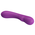 Фиолетовый изогнутый вибратор 19см для точки G Pretty Love G-Spot Vibrator Matt BI-014667-1