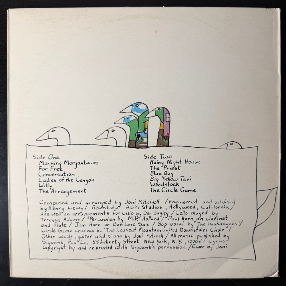 Joni Mitchell ‎– Ladies Of The Canyon (Канада)