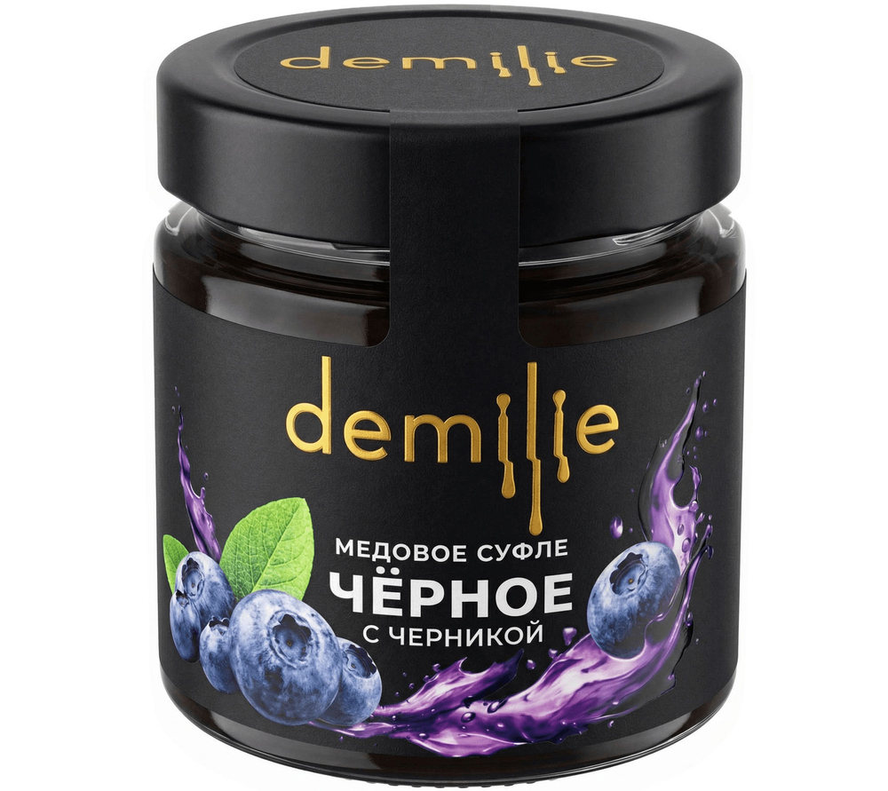 Медовое суфле чёрное с черникой Demilie 200 мл