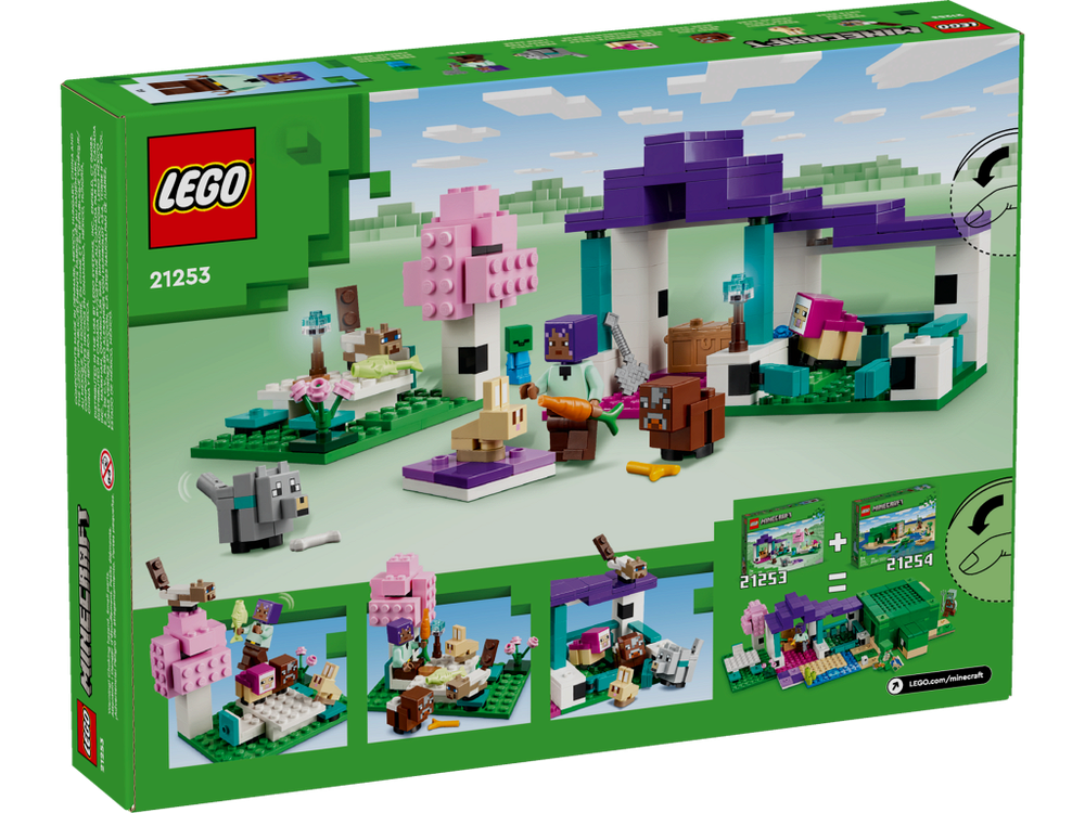Конструктор Лего Майнкрафт Заповедник для животных 21253 | LEGO Minecraft The Animal Sanctuary | набор 206 деталей 7+
