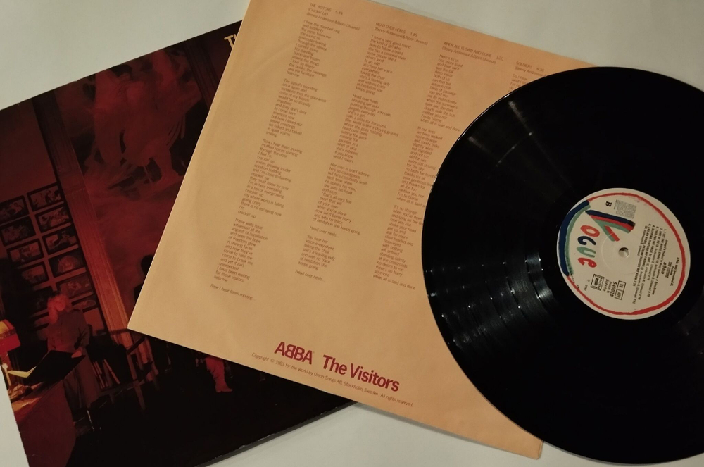 Винтажная виниловая пластинка LP ABBA The Visitors (France 1981)