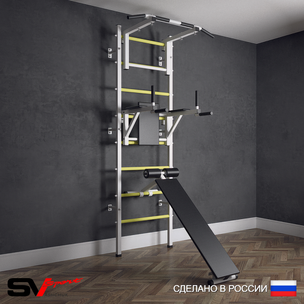 Шведская стенка Sv Sport (Турник стандарт/Брусья/Скамья)