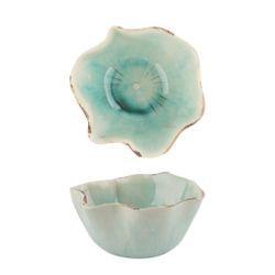 Салатник 450 мл 14*13,8 см h7 см емкость для закусок Sea Blue Flower Frutti di Mare P.L. [1]