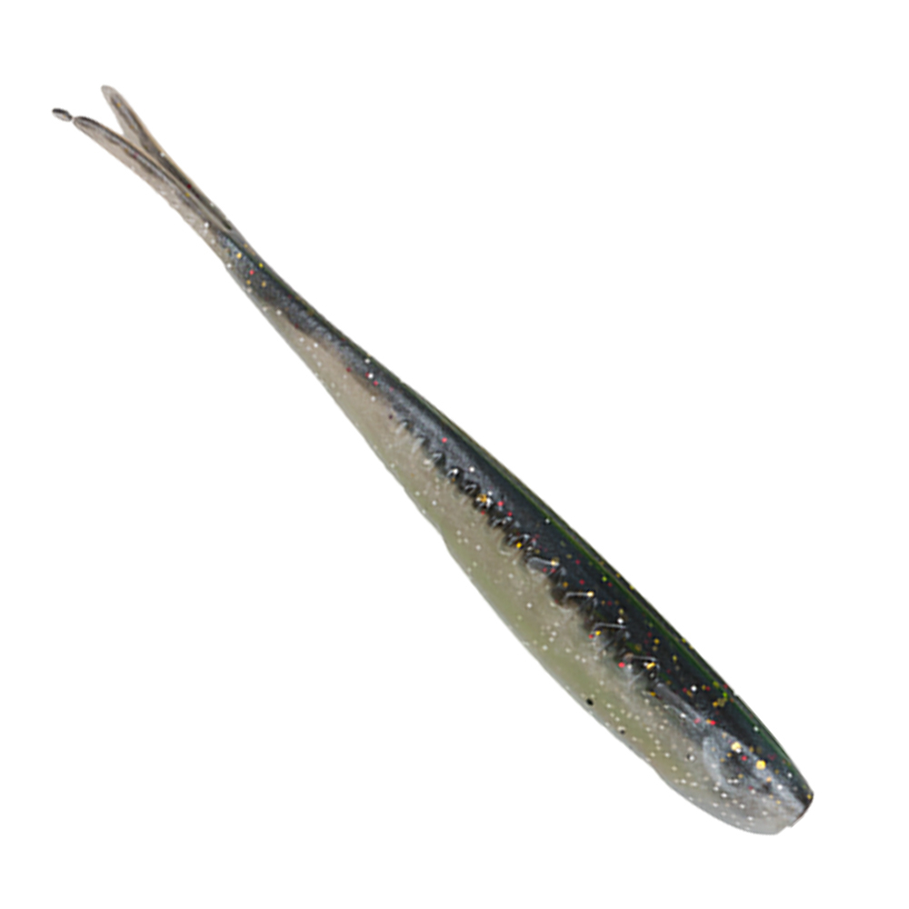 Приманка ZUB-HORDA SLAG 144мм(5,6")-4шт, (цвет 030) черный верх-натурал низ