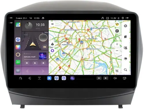 Магнитола для Hyundai iX35 2009-2015 - Kuberg OL-1702 QLed+2K, Android 13, Быстрейшая, CarPlay, 4G SIM-слот