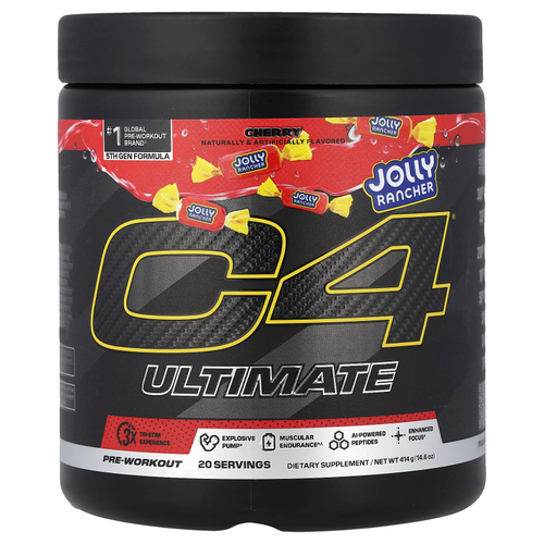 C4 / Cellucor, C4® Ultimate, предтренировочный комплекс, со вкусом вишни, 414 г (14,6 унции)