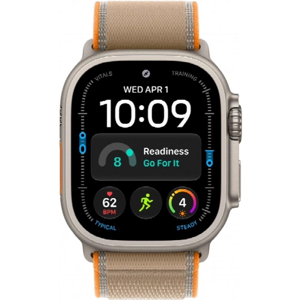 Смарт-часы Apple Watch Ultra 4 49 mm, Natural Titanium case | ремешок Trail Loop | Sand, S/M