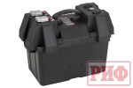 Бокс аккумуляторный 2xUSB, 1x12В, вольтметр с индикацией (424х251х306 мм)