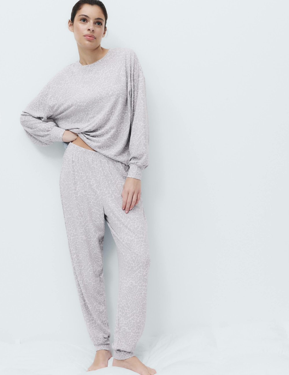Пижамный комплект с узором T37004640F - Marks & Spencer