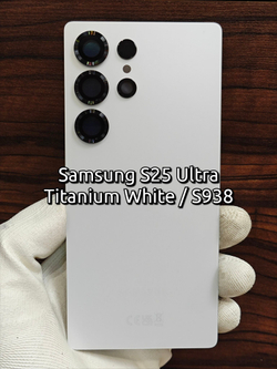 Задняя крышка ПРЕМИУМ для Samsung S25 Ultra S938 ( заднее стекло ) Цвет: Голубой Титан