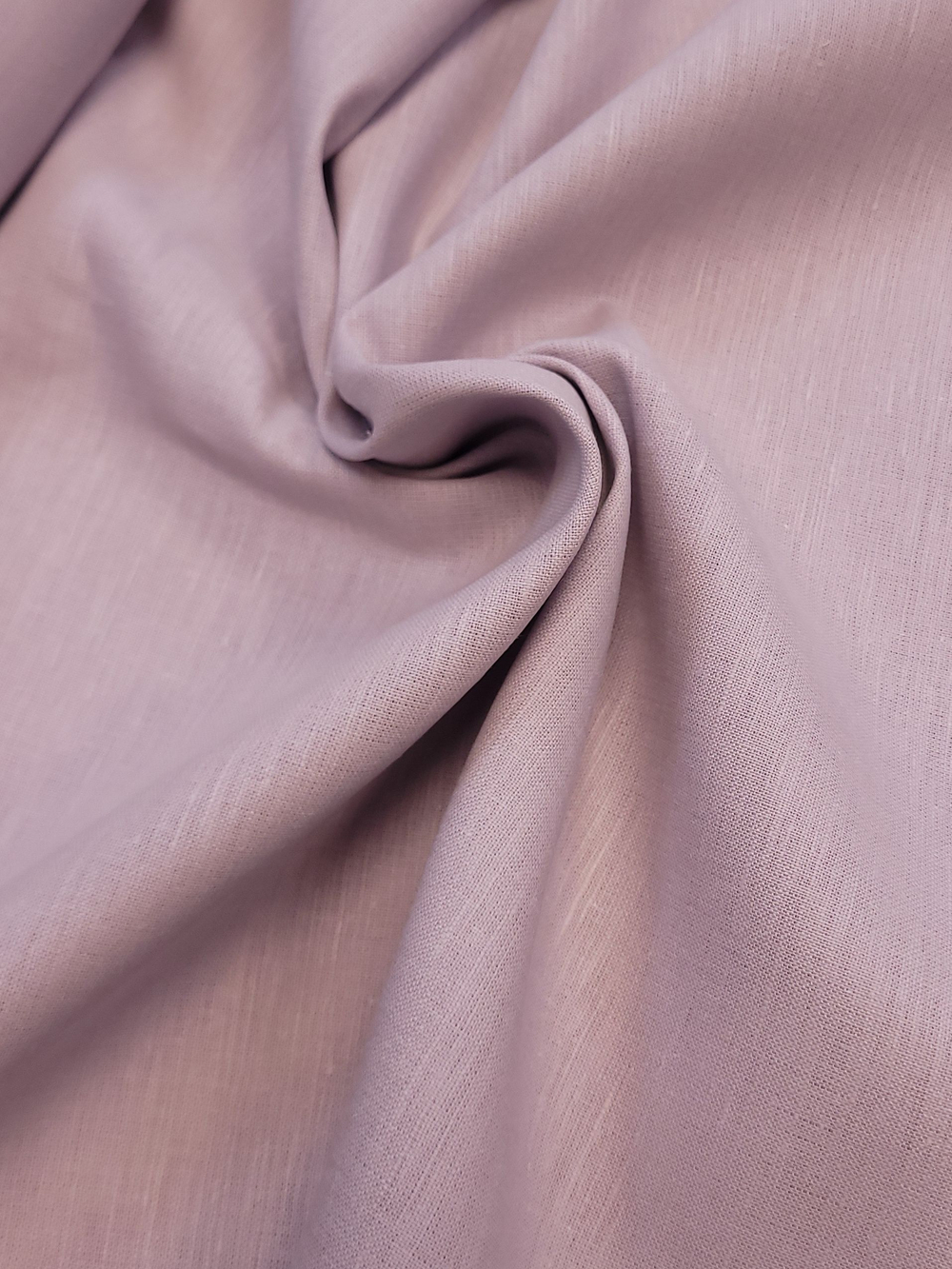 0.5м. Ткань для шитья сорочечная "Сирень", Лён-65%, Хлопок 35%, 150х50см, Беларусь