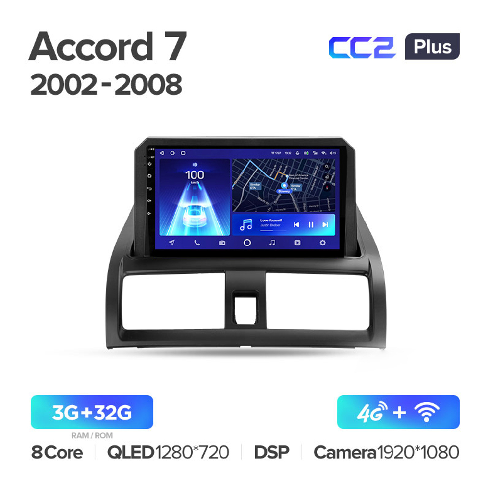 Teyes CC2 Plus 9" для Honda Accord 7 2002-2008