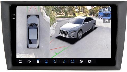 Магнитола для Volkswagen Golf 6 2008-2013 - FarCar BX3242M-360 монитор 9.5" 2K QLED на Android 13, Быстрая, CarPlay, 4G SIM-слот, 4 камеры в комплекте