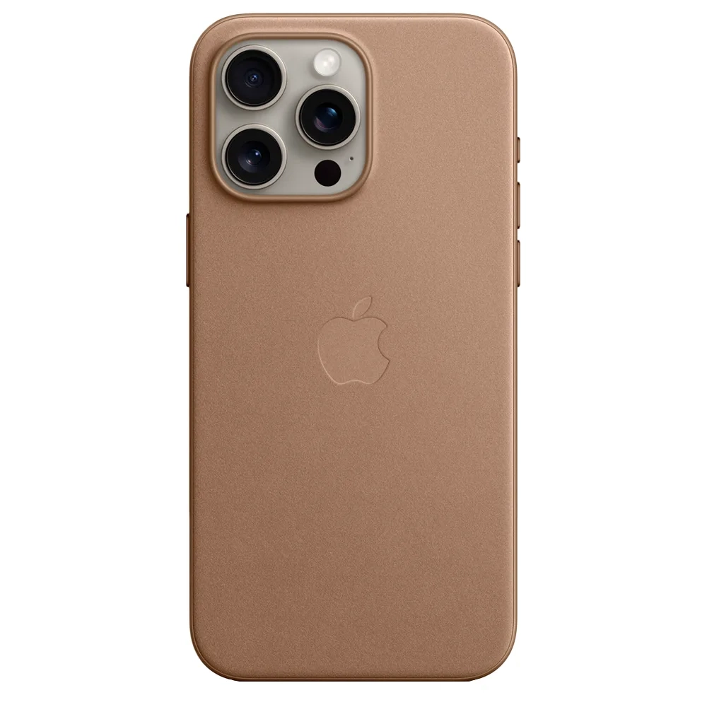 Тканевый чехол с поддержкой MagSafe Apple FineWoven Case для iPhone 15 Pro Max, Taupe (Светло-бежевый)