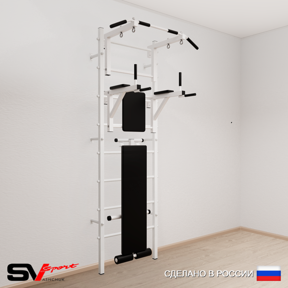 Шведская стенка Sv Sport усиленная 605 (Турник стандарт/Брусья/Скамья)