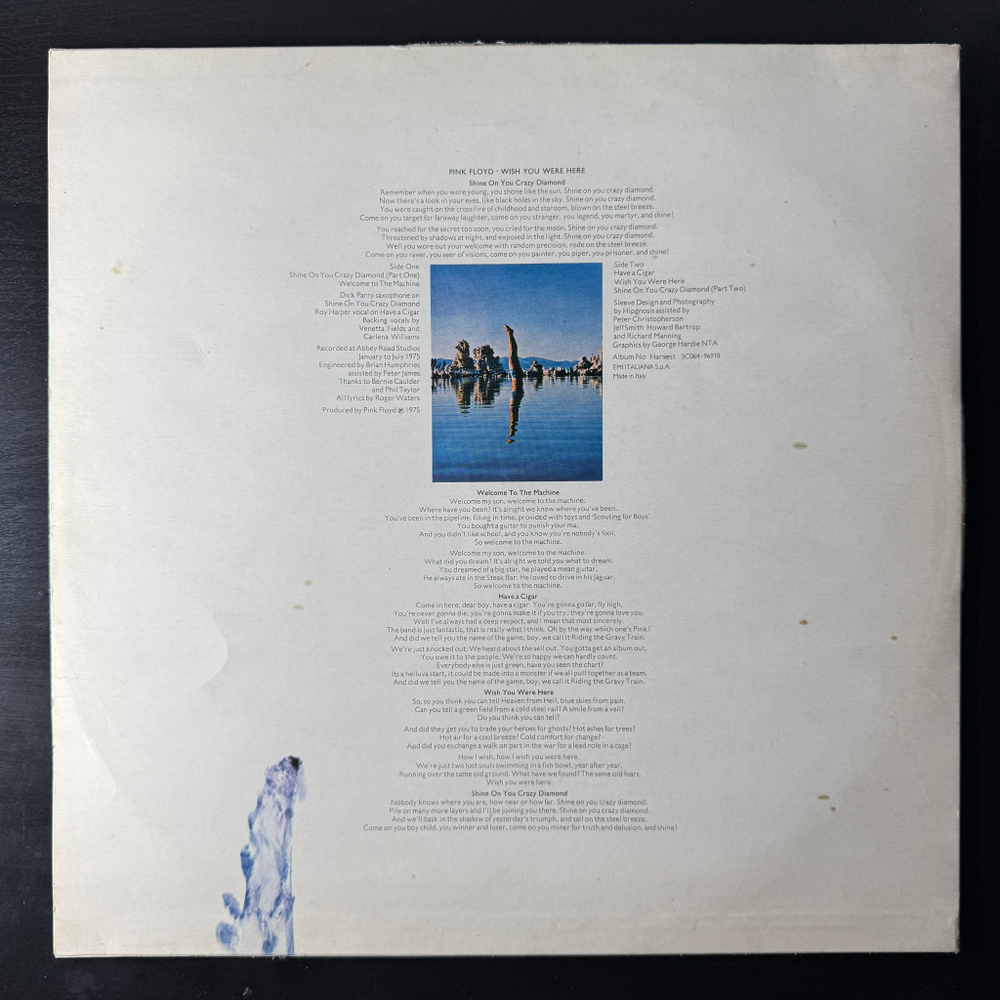 Pink Floyd ‎– Wish You Were Here (Италия 1978г.)