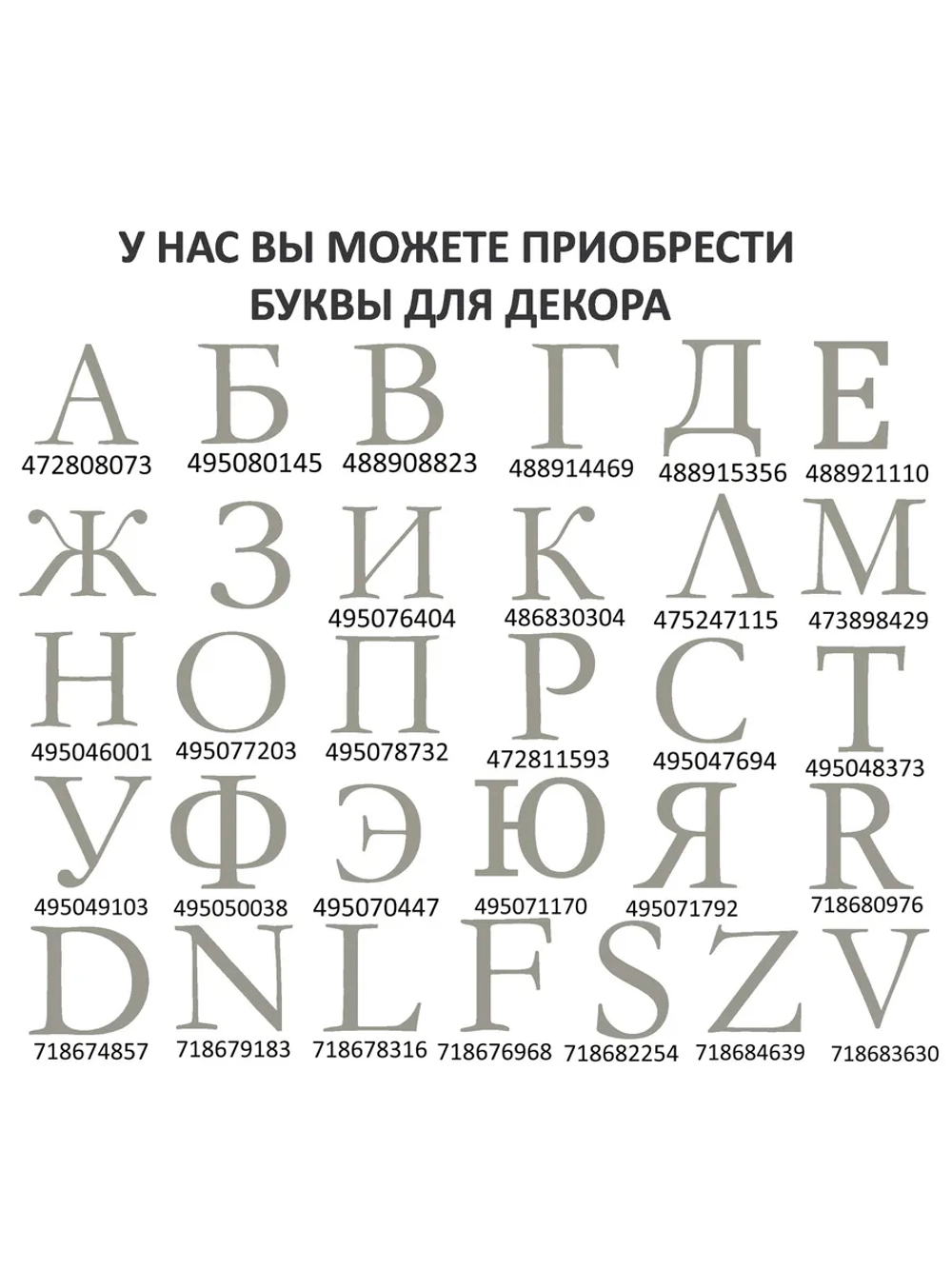 Наклейки свадебные на бутылки и бокалы прямые инициалы "V"