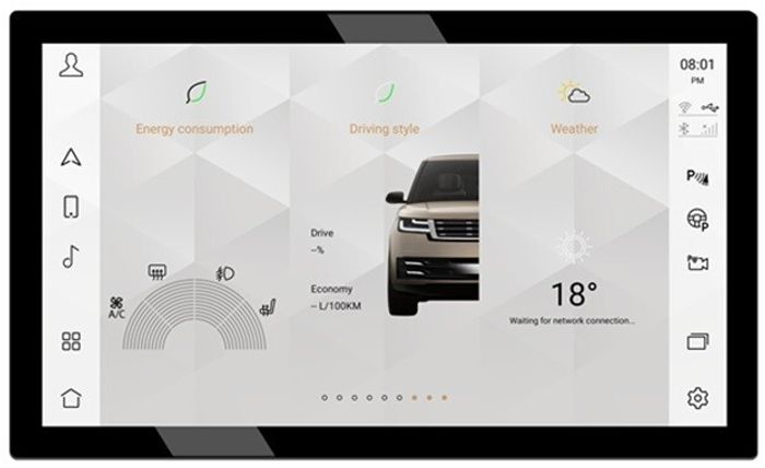 Магнитола для Range Rover 4 2012-2017 / Sport 2 2013-2017 - Kuberg ZF-1304 монитор 13.3", Android 11, CarPlay, 4G SIM-слот