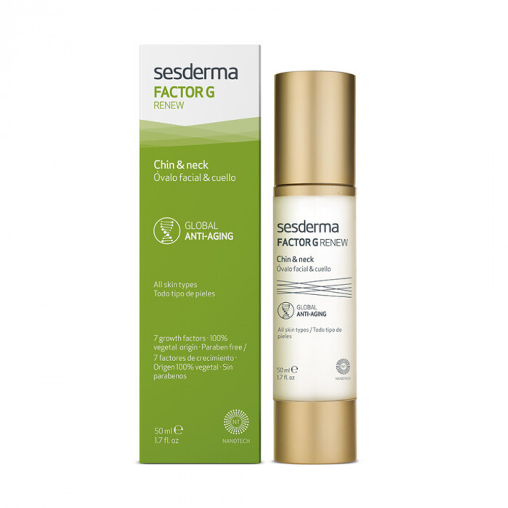 Sesderma FACTOR G RENEW Oval Face & Neck - Омолаживающее средство для овала лица и шеи, 50 мл