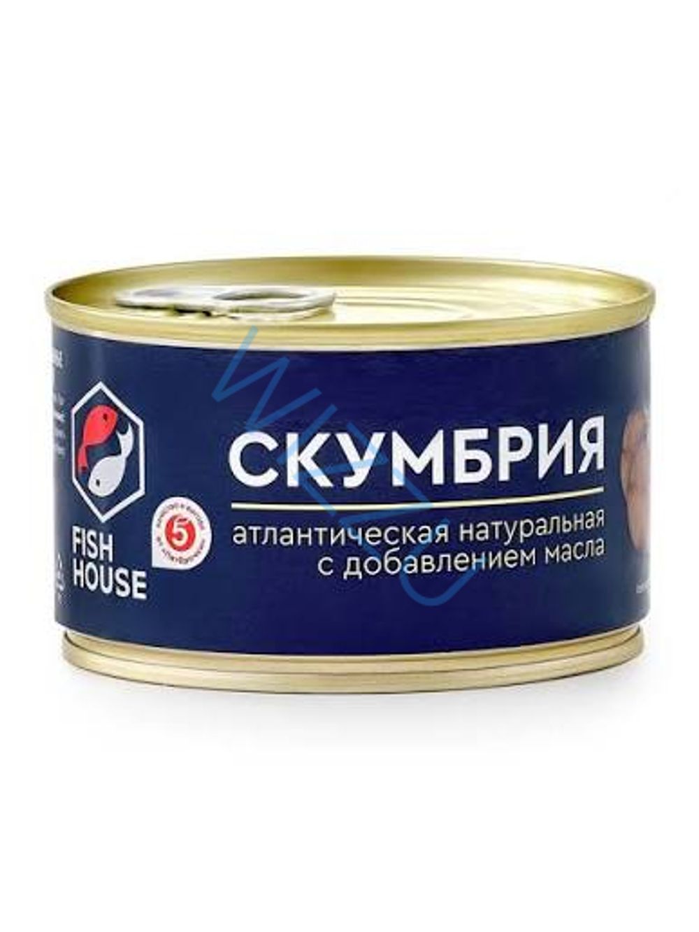 Скумбрия натуральная с доб масла 240г