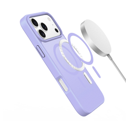 Матовый чехол светло-фиолетового цвета и с MagSafe для iPhone 17 Pro, серия Yind Series от Dux Ducis