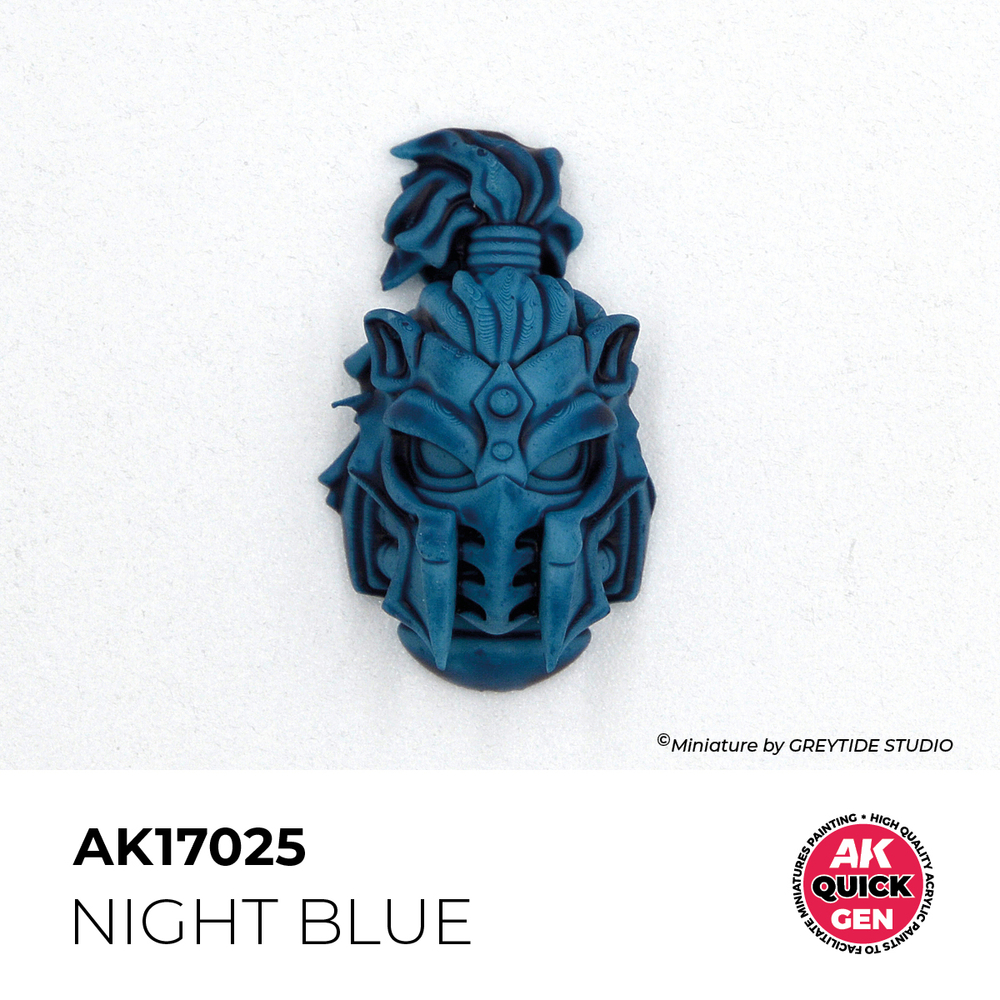 AK Interactive Night Blue Quick Gen - контрастная акриловая краска, 18 мл