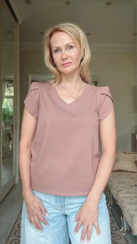 Блузка "Тюльпан" карамель