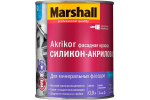 Краска фасадная силикон-акриловая Marshall Akrikor матовая база BW