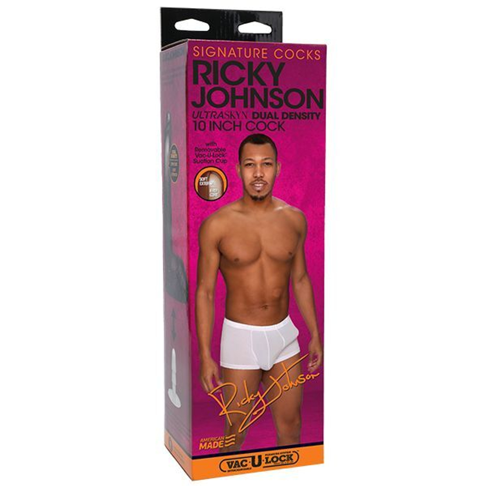 Коричневый фаллоимитатор Ricky Johnson со съемной присоской - 26 см. (Цвет: коричневый)