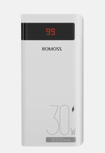 Внешний аккумулятор повербанк Power Bank 30000mAh/111Wh 30W White PHP30892 ROMOSS