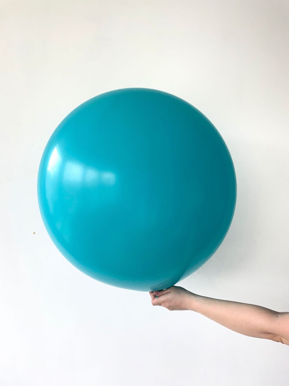 S шар гигант 24"/60 см пастель карибская синяя бирюза (БГ-90)  Изображение2
