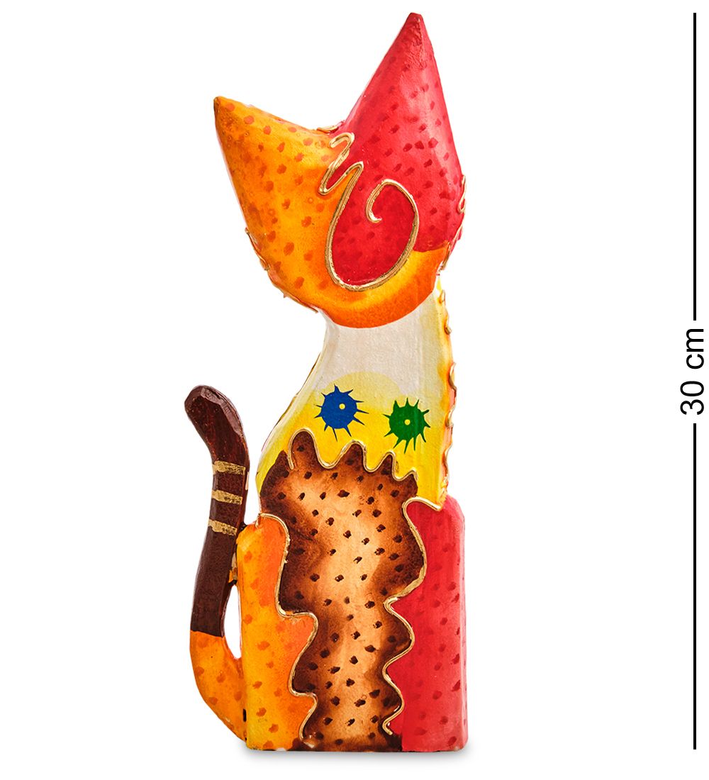 99-289 Фигурка «Кошка» н-р из двух 30, 20 см (албезия, о.Бали)
