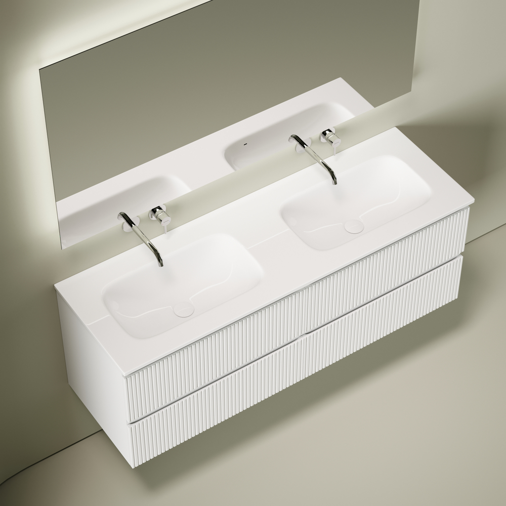 Тумба подвесная Sancos Snob T c двумя ящиками 690х445х500, Bianco, SNT70W, арт. SNT70W