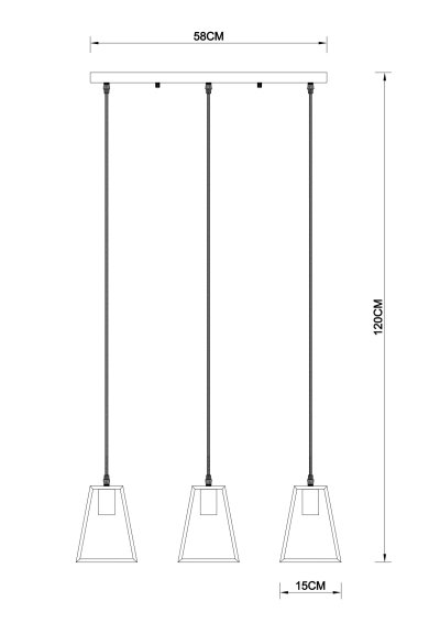 Подвесной светильник Arte Lamp BRUSSELS A8030SP-3BK, 3хE27