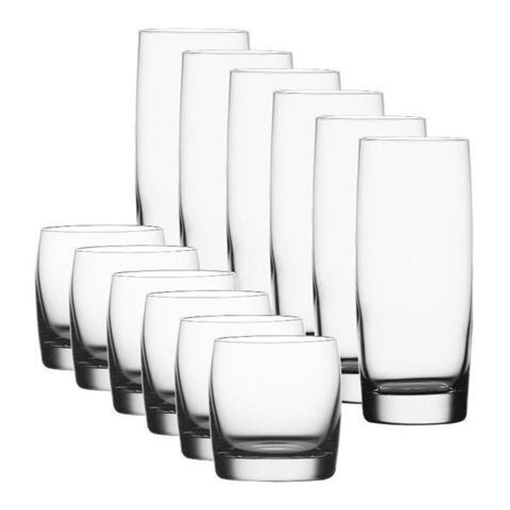 VIVENDI - Набор стаканов 12 шт. ( 6 стаканов рокс и 6 стаканов хайбол) (set 12 pcs)