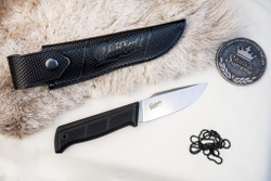 Туристический нож Baikal M AUS-10Co (Cryo) StoneWash Kraton
