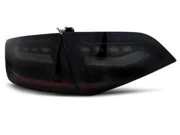 Задние фонари smoke black led bar  для Audi A4 B8